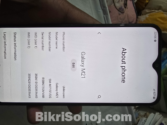 Samsung galaxy M21